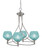 Toltec Lighting - 904-BN-4625 - Four Light Chandelier - Capri - Brushed Nickel
