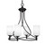 Toltec Lighting - 904-DG-4061 - Four Light Chandelier - Capri - Dark Granite