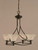 Toltec Lighting - 904-DG-751 - Four Light Chandelier - Capri - Dark Granite