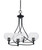 Toltec Lighting - 904-MB-202 - Four Light Chandelier - Capri - Matte Black