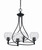 Toltec Lighting - 904-MB-4100 - Four Light Chandelier - Capri - Matte Black