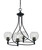 Toltec Lighting - 904-MB-4102 - Four Light Chandelier - Capri - Matte Black