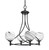 Toltec Lighting - 904-MB-4109 - Four Light Chandelier - Capri - Matte Black