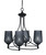 Toltec Lighting - 904-MB-4252 - Four Light Chandelier - Capri - Matte Black