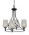 Toltec Lighting - 904-MB-4253 - Four Light Chandelier - Capri - Matte Black