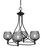 Toltec Lighting - 904-MB-4602 - Four Light Chandelier - Capri - Matte Black