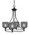 Toltec Lighting - 904-MB-4612 - Four Light Chandelier - Capri - Matte Black