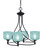 Toltec Lighting - 904-MB-4615 - Four Light Chandelier - Capri - Matte Black
