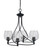 Toltec Lighting - 904-MB-4812 - Four Light Chandelier - Capri - Matte Black