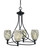 Toltec Lighting - 904-MB-5054 - Four Light Chandelier - Capri - Matte Black