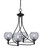 Toltec Lighting - 904-MB-5112 - Four Light Chandelier - Capri - Matte Black