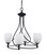 Toltec Lighting - 904-MB-615 - Four Light Chandelier - Capri - Matte Black