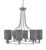 Toltec Lighting - 908-BN-4062 - Eight Light Chandelier - Capri - Brushed Nickel