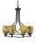 Toltec Lighting - 908-DG-4175 - Eight Light Chandelier - Capri - Dark Granite