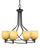 Toltec Lighting - 908-DG-625 - Eight Light Chandelier - Capri - Dark Granite