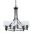 Toltec Lighting - 908-MB-210 - Eight Light Chandelier - Capri - Matte Black