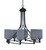 Toltec Lighting - 908-MB-4062 - Eight Light Chandelier - Capri - Matte Black