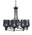 Toltec Lighting - 908-MB-4252 - Eight Light Chandelier - Capri - Matte Black