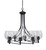 Toltec Lighting - 908-MB-4810 - Eight Light Chandelier - Capri - Matte Black