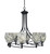 Toltec Lighting - 908-MB-5054 - Eight Light Chandelier - Capri - Matte Black