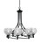 Toltec Lighting - 908-MB-5110 - Eight Light Chandelier - Capri - Matte Black