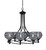Toltec Lighting - 908-MB-5112 - Eight Light Chandelier - Capri - Matte Black