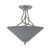 Toltec Lighting - 909-BN-4012 - Three Light Semi-Flush Mount - Capri - Brushed Nickel