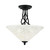 Toltec Lighting - 909-MB-714 - Three Light Semi-Flush Mount - Capri - Matte Black