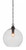 Toltec Lighting - 90-MB-4390 - One Light Pendant - Kimbro - Matte Black