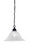 Toltec Lighting - 92-MB-5831 - One Light Pendant - Chain - Matte Black