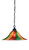 Toltec Lighting - 92-MB-767 - One Light Pendant - Chain - Matte Black