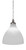 Toltec Lighting - 97-BN-4741 - One Light Pendant - Juno - Brushed Nickel