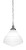 Toltec Lighting - 98-BN-4731 - One Light Pendant - Juno - Brushed Nickel