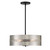 George Kovacs - P1594-691 - Four Light Convertible Semi Flush / Pendant - Grid 3 - Brushed Nickel and Coal Highlights
