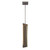 George Kovacs - P1642-895-L - LED Mini Pendant - Intersezioni - Midnight Iron And Faux Walnut