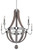 Kalco - 300482CH - Five Light Chandelier - Sharlow - Chrome