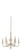 Kalco - 304850CG - Six Light Chandelier - Carrara - Champagne Gold