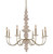 Kalco - 304851CG - Eight Light Chandelier - Carrara - Champagne Gold
