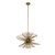 Kalco - 315951NRB - Six Light Pendant - Aurora - Nordic Brass