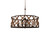 Kalco - 501853MC - Six Light Pendant - Soho - Milk Chocolate