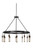 Kalco - 506271MGM - 12 Light Chandelier - Stuyvesant - Matte Gun Metal