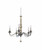 Kalco - 506351DS - Five Light Chandelier - Colony - Dune Silver