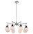 Kalco - 508570BPN - Eight Light Chandelier - Bogart - Matte Black w Polished Nickel