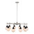 Kalco - 508571BPN - Ten Light Chandelier - Bogart - Matte Black w Polished Nickel
