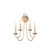 Kalco - 511721MG - Four Light Wall Sconce - Kiera - Modern Gold