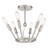 George Kovacs - P1686-084 - Six Light Semi Flush Mount - Royalty - Brushed Nickel