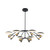 Kalco - 513673BWB - LED Chandelier - Redding - Matte Black w White and Brass Accent
