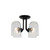 Kalco - 514045MB - Four Light Semi Flush Mount - Cupola - Matte Black