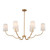 Kalco - 514361NB - Six Light Island Pendant - Sophia - New Brass