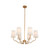 Kalco - 514372NB - Six Light Chandelier - Sophia - New Brass